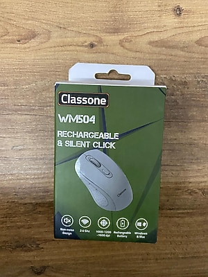 Classone WM504 2.4 Ghz Şarj Edilebilir Kablosuz Mouse -Gri
