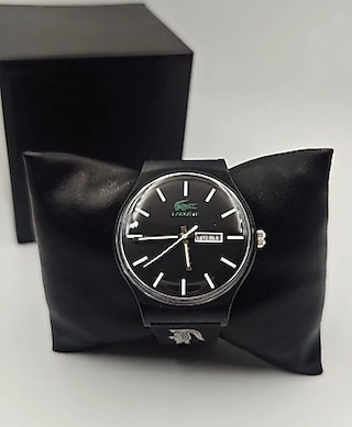 Lacoste Model Siyah Kadran Silikon Kordonlu Unisex Saat