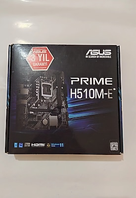 Asus prime h510m-e anakart. sıfır