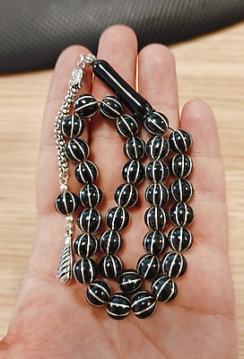 Sıfır Ürün Yusuf Polat Orijinal Erzurum Oltu Taşı Tesbih