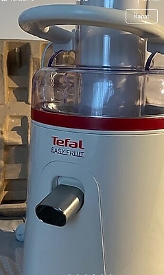 Tefal Easy Fruit Beyaz 700W Katı Meyve Sıkacağı