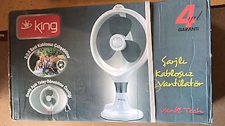 King P 1609 VentiTech Şarjlı Masaüstü Vantilatör