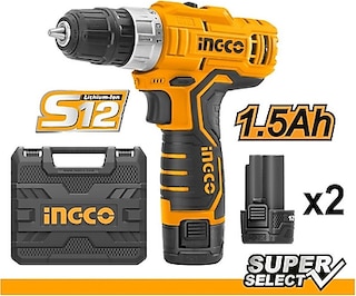 Ingco CDLI1232E Li-Ion 12V 1.5AH Akülü Darbeli Matkap
