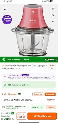 DOĞRAYICI PARÇALAYICI BLENDER ARZUM