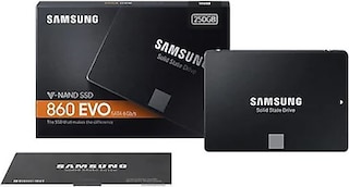 Samsung 860 EVO 250 GB SATA SSD (Sağlık 100 , Prof ürün , Sorunsuz , Performanslı , İkinci El)