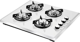 cvs silver dn459 beyaz cam üstü ocak