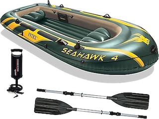 Intex Seahawk 4 Şişme Bot 4 Kişilik Kürekli Pompalı Balıkçı Gezi Teknesi