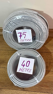 Sıfır 75m.+40m. CCTV GÜVENLİK KAMERASI KABLOSU