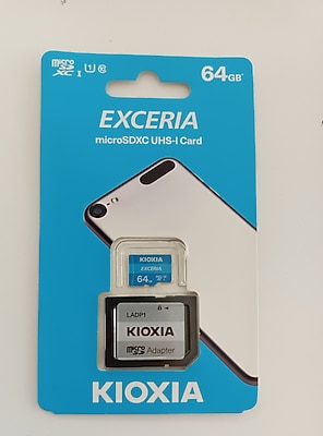 Kioxia Exceria LMEX1L064GG2 Class 10 UHS-I U1 64 GB Micro SD Kart