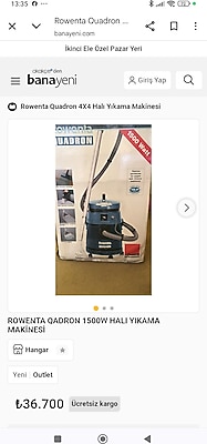 Rowenta Qadron halı yıkama makinası