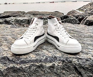 HAKİKİ DERİ SPOR BEYAZ YENİ (40-44) ERKEK AYAKKABI YENİ