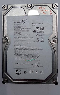 Bad Sektörlü SEAGATE ST31000524AS Hard Disk 1 TB