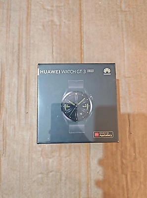 Huawei watch gt3 46 mm siyah. kapalı kutu