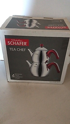 Schafer Tea Chef Büyük Boy Kırmızı Çaydanlık Takımı