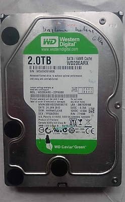 WD20earx-22PASB0 2 TB Sorunlu Hard Disk
