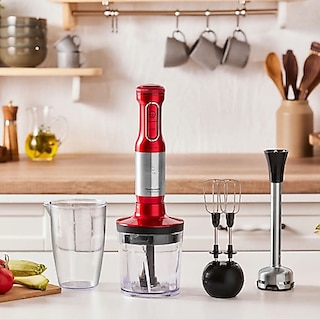 Karaca Mastermaid Prosteel 1500W Blender Seti Kırmızı-Inox