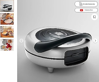 Karaca Funday Silver Waffle Makinesi