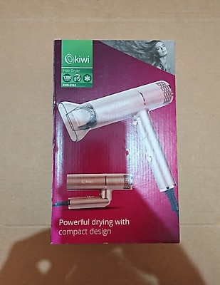 Kiwi katlanabilir saç kurutma makinesi pembe. sıfır