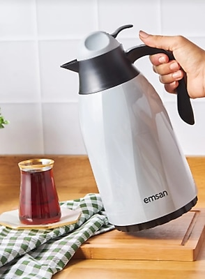 Emsan Sırça Termos 1.3 Litre Gri