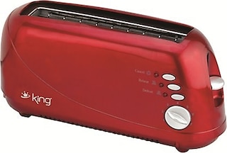King K-192 Rosso Ekmek Kızartma Makinesi Kırmızı