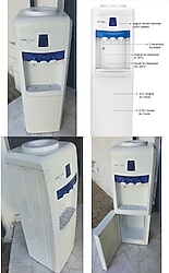 Awox snow Tron 3 Musluklu Sıcak-Soğuk Çelik Kazanlı Su Sebili dolaplı