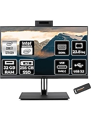 Acer Veriton 4000 Intel Core I7 13700 32GB 256GB SSD 23.8" Fhd Fdos All In One Bilgisayar