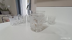 Buzluk ve 6 Adet Cam Viski Bardağı