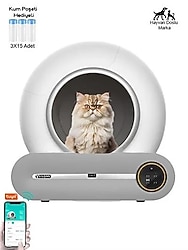 Yasomi Smart Cat Cleaner 9lt Kapasiteli ve Wifi Uygulama Bağlantılı Kedi Tuvaleti