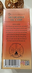 Dekoratif gaz lambası sıfır orjinal kutusunda
