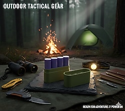 18650 Pil Kutusu Outdoor Tactical Kamp