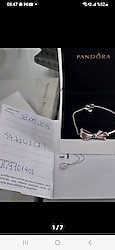 pandora brilliant bow kurdele bileklik orjinal sertifikalı 