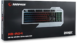 Rampage KB-R04 US Metal Gövde Aydınlatmalı Gaming Oyuncu Klavyesi
