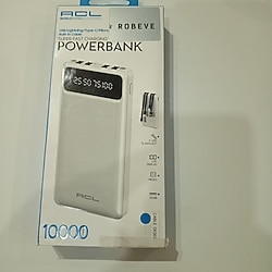 ROBEVE 10000 mAh Dijital Gostergeli Dahili Kablolu Powerbank