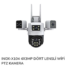 INOX X-104 3 MP 4 LENSLİ WİFİ PTZ KAMERA