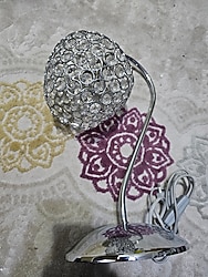 kristal taşı masa lambası