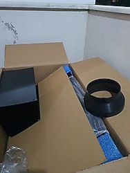 luxell siyah davlumbaz