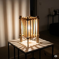 ahşap gece lambası