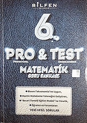 BİLFEN YAYINCILIK, 6. SINIF Pro&Test MATEMATİK SORU BANKASI