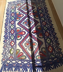 IC ANADOLUDAN ASIRKIJYMOTIF İŞLEMELİ KÖK BOYALI KEÇE YOLLUK