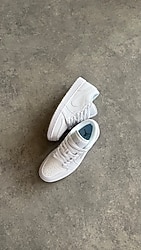 Air Jordan 1 Low "Triple White" Unisex Ayakkabı