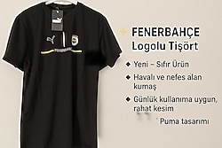 ✨ FENERBAHÇE Logolu Tişört ✨  🔹 Yeni – Sıfır Ürün  🔹 Havalı ve nefes alan kumaş  🔹 Günlük kullanıma uygun, rahat kesi