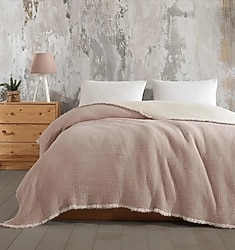 Çift kişilik 7 Katlı dolgulu Muslin Yorgan