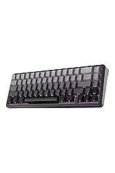 Aula F65 GrayWood V3 Switch Mekanik RGB TKL Makrolu Hot Swap Kablosuz Klavye Gri
