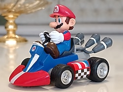 Super Mario GoKart Çek-Bırak Figür Güzel Bir Sürpriz Hediyelik