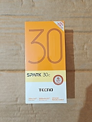 Tecno spark 30c 4/128 siyah. sıfır
