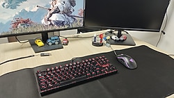 Redragon Kumara Blue Switch Mekanik -Kırmızı Arka Işık - Oyuncu Klavyesi