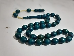 Özel İşçilikli Abanoz Ağacı Tesbih