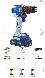 ORİJİNAL Dawreek Pro Dwe-cd 24 Porofesyonel Çelik Kasa Kömürsüz (BRUSHLESS) Darbeli Şarjlı Matkap