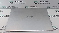 CASPER C300, C500,C700, C710, C800, C810 (LCD COVER) ORJİNAL SIFIR GRİ