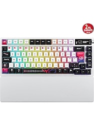 Asus M704 ROG AZOTH X %75 NX SNOW/PBT/TR PBT TR KABLOSUZ KLAVYE